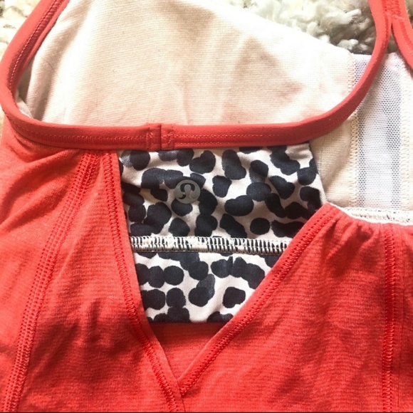 Lululemon red coral tank top - Picture 4 of 5